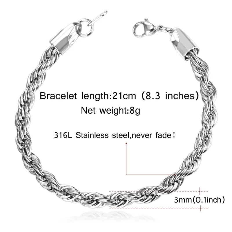 Браслет Starlord из нержавеющей стали золотого/черного цвета 3 мм 21 см|chain bracelet|rope