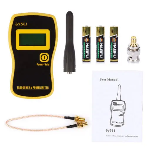 GY561 Портативный счетчик частоты тестер + Мощность счетчик для 2-передающие устройства 1-2400 мГц