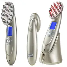 Быстрая Лазерная массажка для волос уход за выпадением волос Лазерная ребровая продукция щетка для роста волос микроток красный светодиодный Массаж Уход за здоровьем