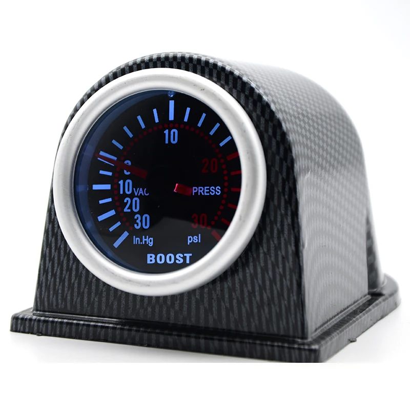 Универсальный 2 ''52 мм белый светодиод для автомобиля Turbo Boost Gauge Meter Pod Smoke New