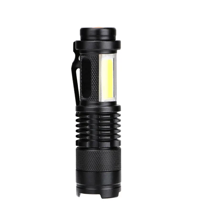 4 режима Мини переносная Рабочая лампа 3800LM Q5 + COB светодиодный фонарик ZOOM torchflashlight