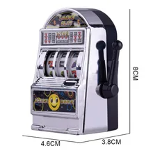 1pc sorte jackpot mini slot máquina anti-stress brinquedos educativos para crianças jogos presentes de aniversário crianças seguro máquina banco réplica