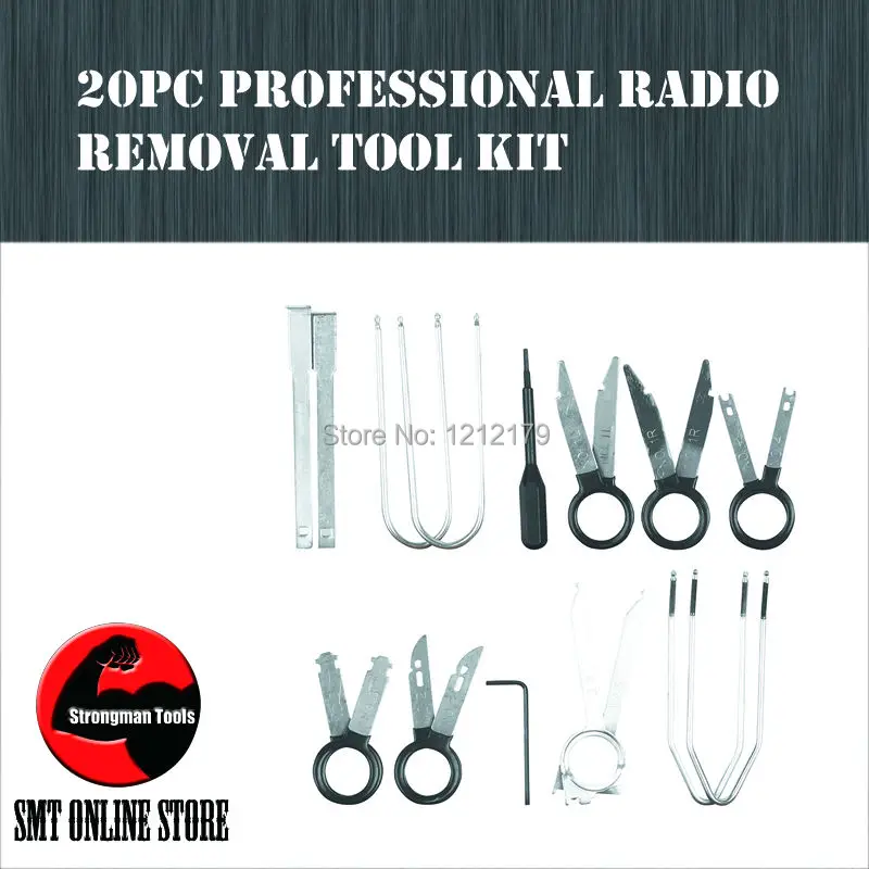 Auto Repair Tools 20pc Radio Removal Tool Key Set Auto