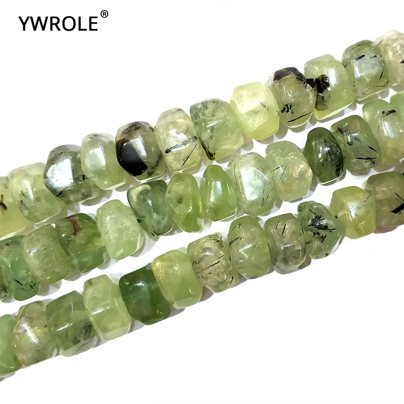 

AAA+ Natural Stone Beads Natural Prehnit Loose Beads For Jewelry Making DIY Bracelet, Necklace Size 9-14 mm Strand 15" Handmade