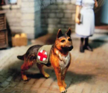 

1/35 Modified Parts Animal WWII Shepherd Dog 1pc Resin Figures