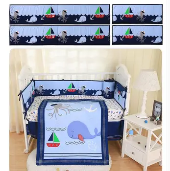 

Baby bedding bumpers Crib Around Cushion Cot Protector Pillows for all standard size baby bed