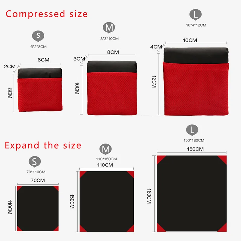 Складной коврик для пикника Водонепроницаемый Пляжный походный коврик Компактный Коврик для отдыха на природе подстилка брезент для кемпинга матовый 150*180 см