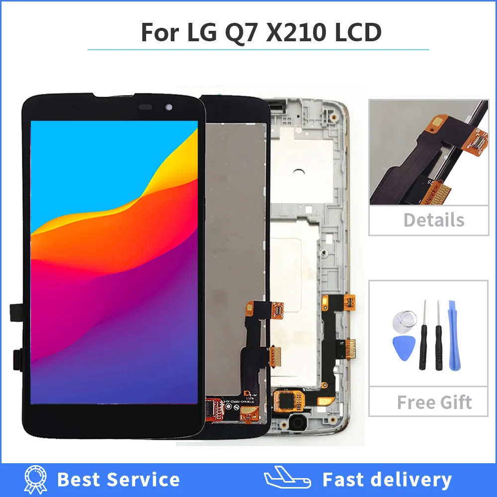 5 0 &quotK7 LTE ЖК-дисплей для LG Q7 X210 с сенсорным экраном дигитайзер Lg X210DS ЖК-сборка