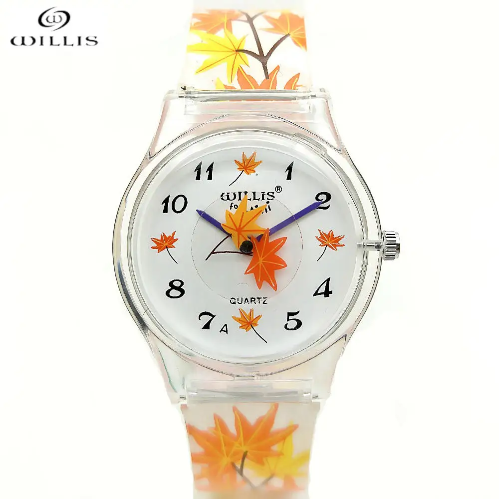 

WILLIS Break Women Luxury Brand Fashion Sports Quartz Wristwatch Creative Unique Silicone Band Watches Gift for Children watch