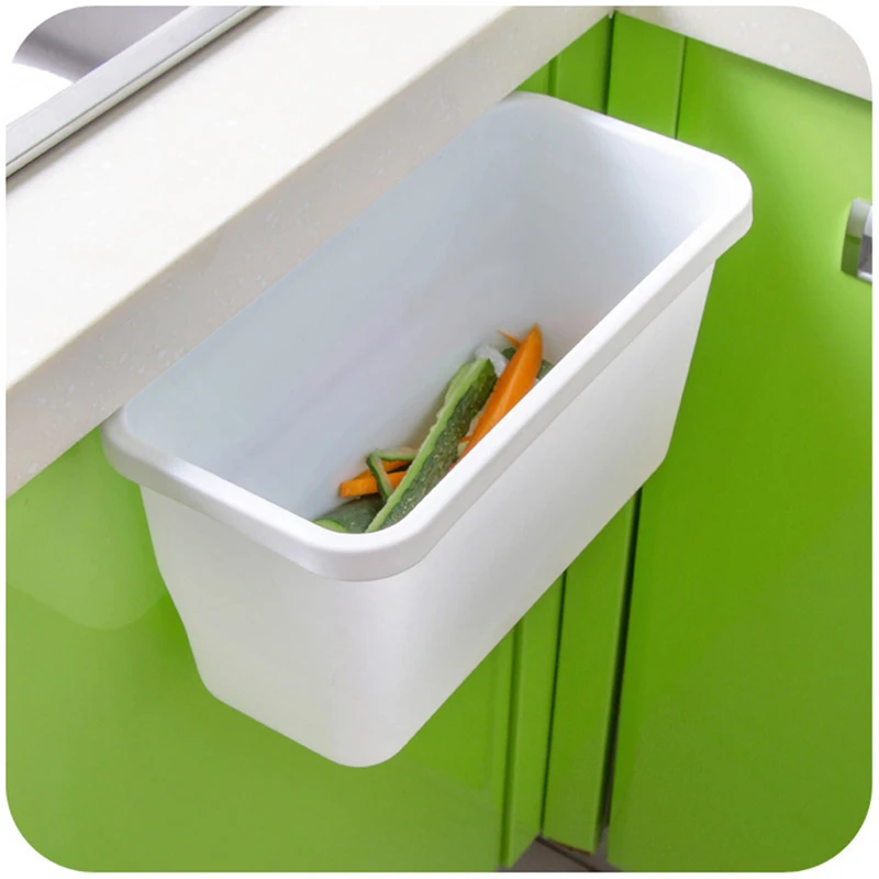 

VOGVIGO Large Size Creative Multi-purpose Kitchen Trash Storage Cabinets Door Hanging Debris Desktop PlasticTrash Random Color