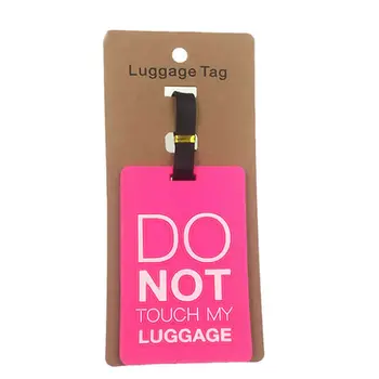 

Cartoon Do Not Luggage Tag Travel Accessories Women Silica Gel Suitcase ID Address Holder Baggage Boarding Tag Portable Label