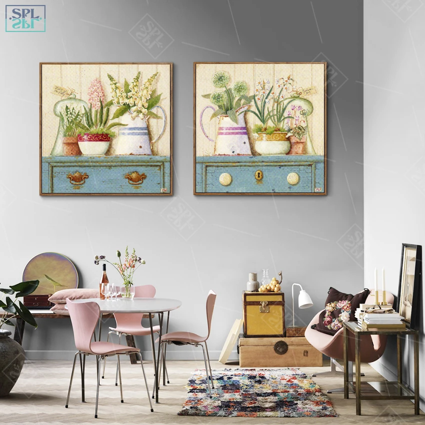 SPLSPL-Nordic-Girls-Room-Decor-Hand-Drawn-Decorative-Picture-Coffee-Latte-Watercolor-Flower-Wall-Art-Canvas (4)