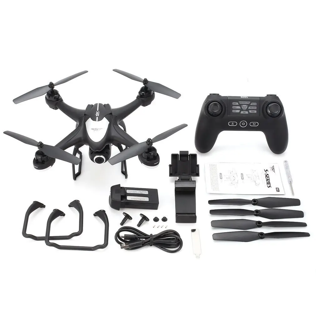 

SJ R/C S30W 2.4G Dual GPS Positioning FPV RC Quadcopter Drone with 720P Adjustable Wide Angle Wifi Camera Follow Me Hovering