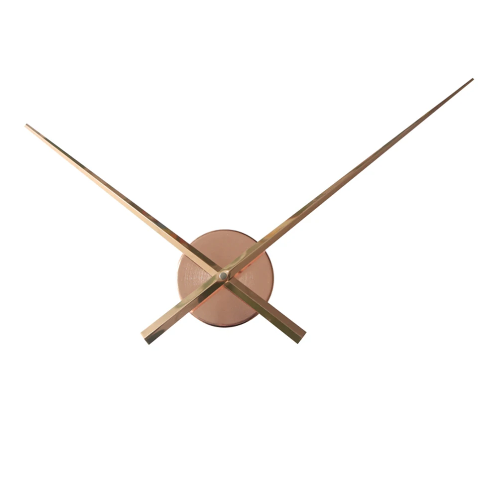 Новинка, короткие DIY большие часы, иглы, кварцевый механизм, большой размер, часовая стрелка, аксессуары для 3D настенных часов, Современный домашний декор - Цвет: T4650 Rose golden