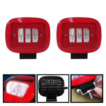 

motorcycle headlights 12v 50w 6500k pure white spotlights car work lamp LED moto headlamp auto auxiliary fog lights waterproof