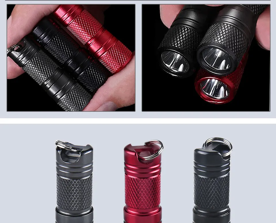 New Pocket Mini LED Flashlight USB Rechargeable Portable Waterproof White Light Keychain Torch Super Small Lanterna with Battery (13)