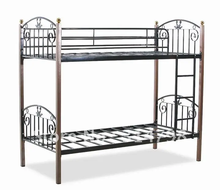 Modern design Metal Bunk Bed made of steel tube and birch, we export