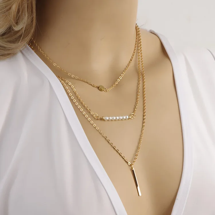Простое модное геометрическое большое круглое ожерелье золотого цвета с серебряным покрытием для женщин, модное большое полое ожерелье, ювелирное изделие