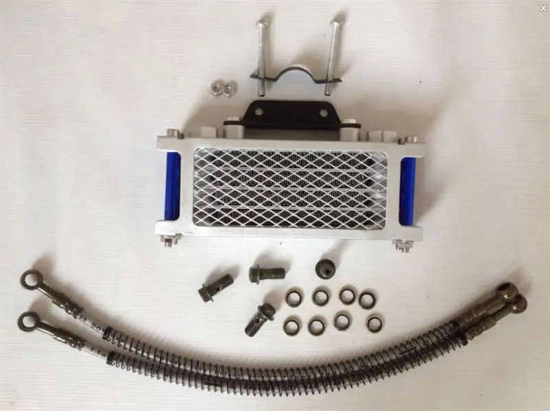 new blue Oil Cooling Radiator cooler for 110cc 125cc 138cc 140cc Engine moto atv motorcycle dirt