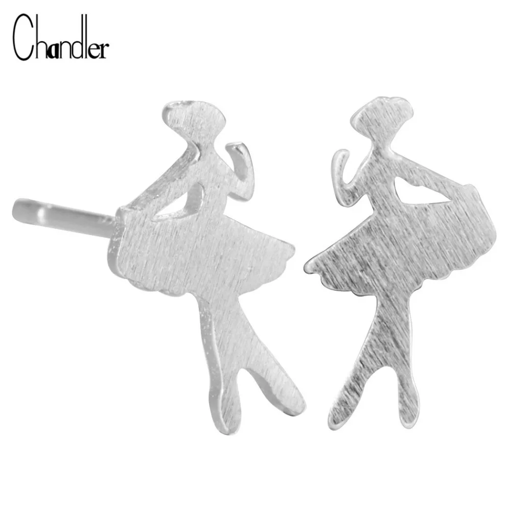 2017 Ballet Ballerina 925 Sterling Silver Stud Earrings Dancing Img 8290 8799 8800