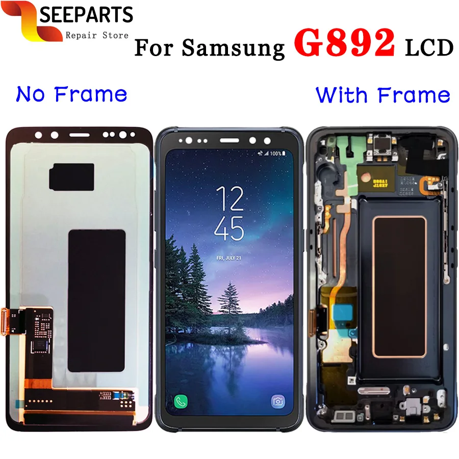ЖК дисплей Super Amoled для Samsung Galaxy S8 Active G892A G892U сенсорный экран с дигитайзером в сборе