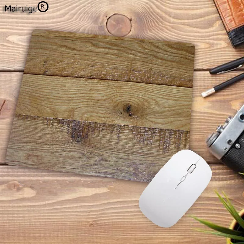 Mairuige большая рекламная акция коричневый деревянный коврик для мыши для ноутбука игровой коврик для мыши маленький размер резиновый для игровой мыши коврик для вашей жены подруги подарок