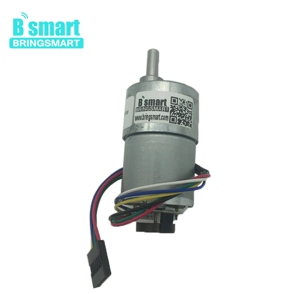 

Bringsmart JGB37-3530B DC Gear Motor 12V 24V with Encoding disc HighTorque Speed Measuring Motors for Toy DIY Encoder Motor