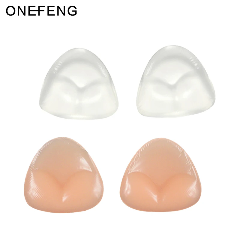 

ONEFENG Soft Removable Silicone Gel Breast Nipple Covers Pads Push Up Bra Insert Chest Padding for Swimwear Bikini Swimsuits