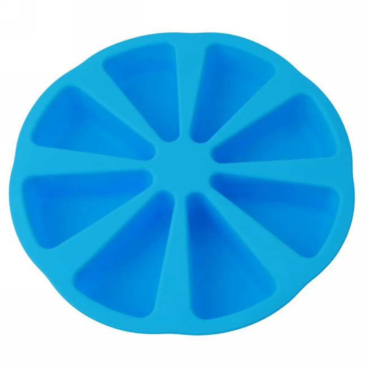 JX-LCLYL Silicone 8 Cavity Portion Cake Mold Slices Pastry Pizza Pan Tray Mould