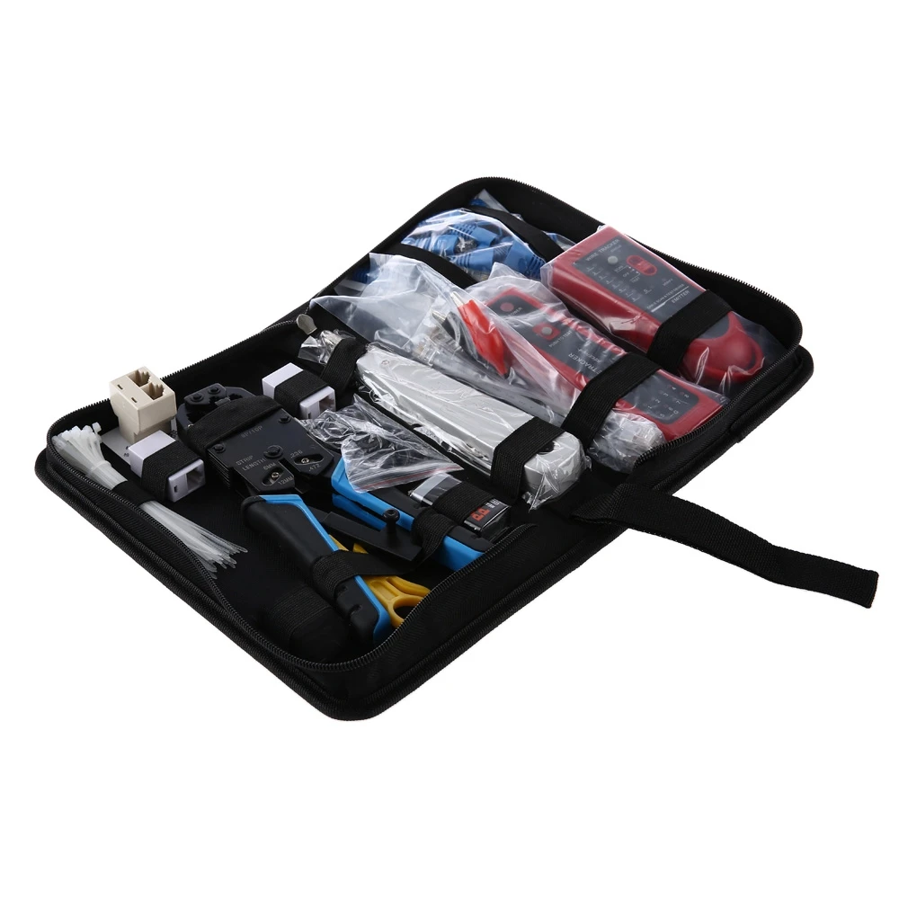 11 in 1 Network Computer Maintenance Tool Kit Cable Tester 200R Network Pliers Wire Tracker Tester for UTP / STP / RJ45 / RJ11 11 in 1 Network Computer Maintenance Tool Kit Cable Tester 200R Network Pliers Wire Tracker Tester for UTP / STP / RJ45 / RJ11