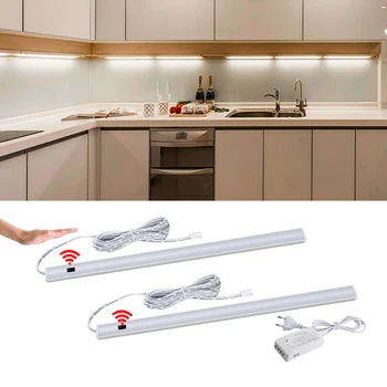 

Hand Sweep Smart Switch LED Under Cabinet Light Kitchen Lamp PIR Motion Sensor LED Tube 30cm 40cm 50cm Bedroom Closet Night Lamp