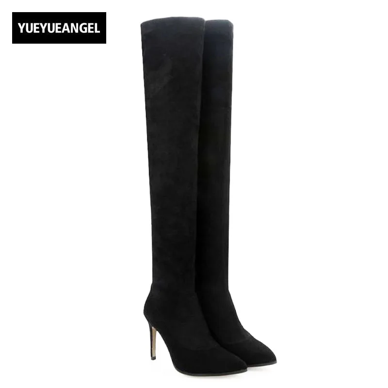 black booties with thin heel