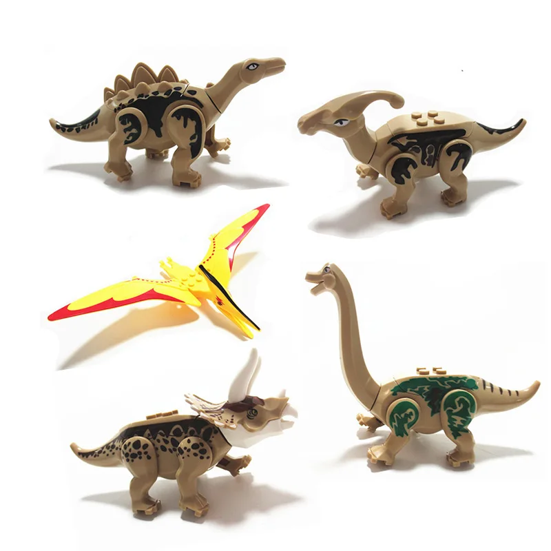 Новый динозавр Юрского периода Собранный DIY динозавр развивающие игрушки здание конструктор для детей рождественские подарки