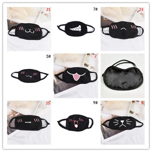 1PC Unisex Cute Cartoon Face Mask Funny Teeth Pattern Anti-bacterial Dust Warm Mouth Mask Facial Care Tool High Quality