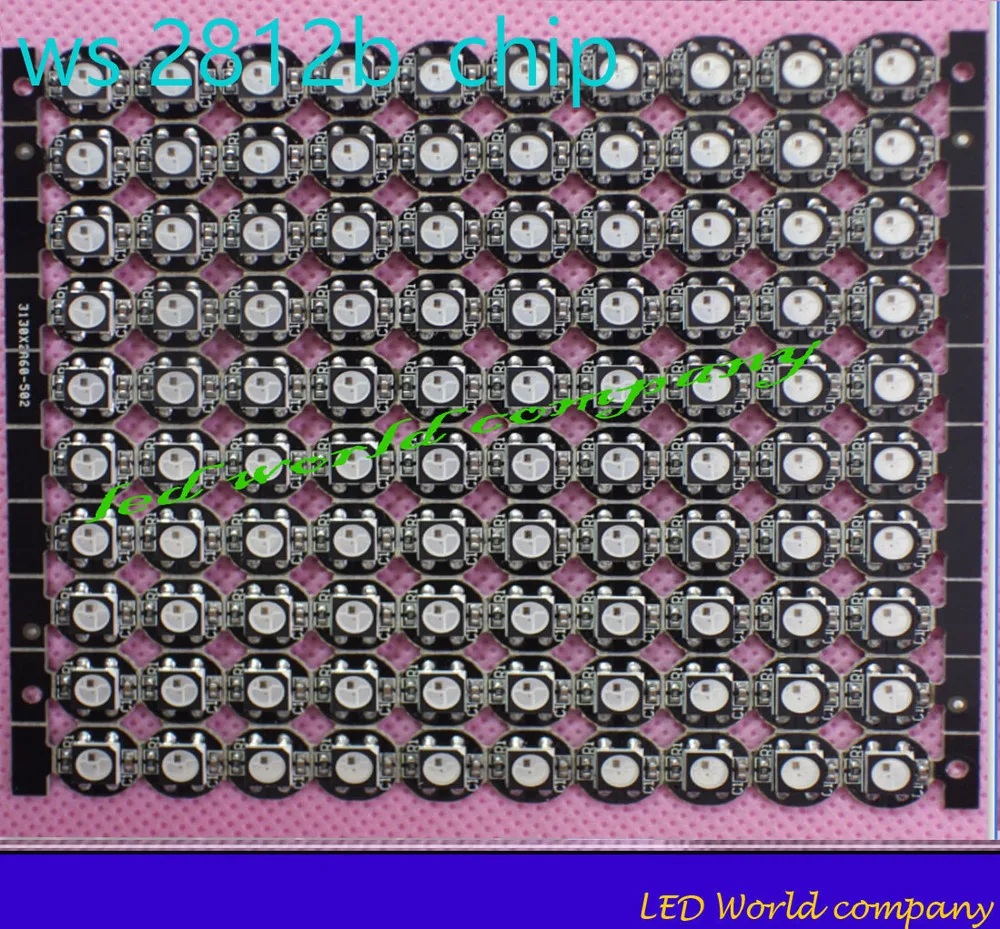 10 шт. x Мини-плата(10 мм* 3 мм) WS2812B радиатор 5 в WS2812 встроенный RGB светодиодный пиксельный узел адресуемый светодиодный модуль