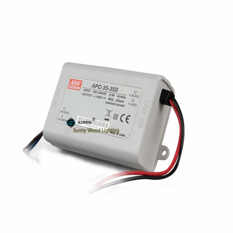 

100-240Vac to 28-100VDC ,35W ,350ma constant current power supply ,Led light,led signboard driver ,APC-35-350