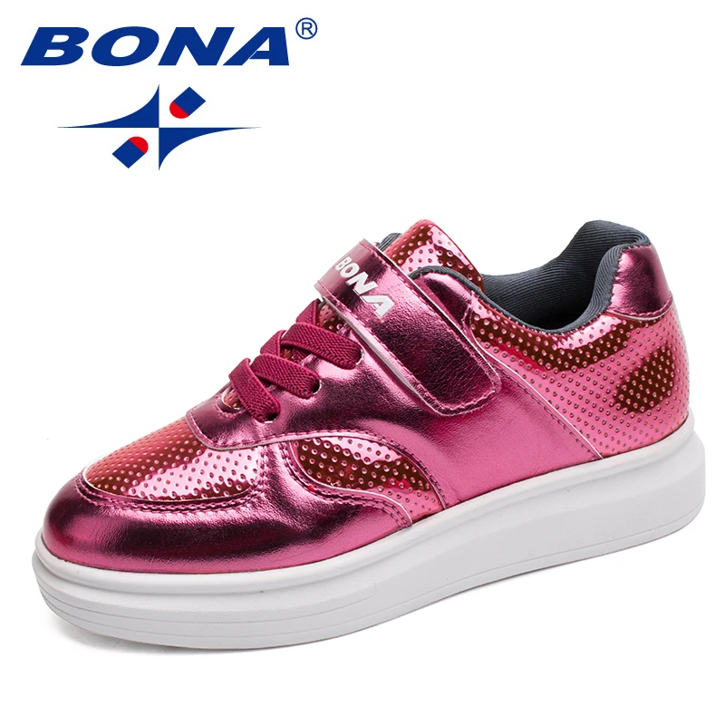 

BONA New Style Children Casual Shoes Hook & Loop Boys Shoes Synthetic Girls Shoes Outdoor Jogging Sneakers Fast Free Shipping
