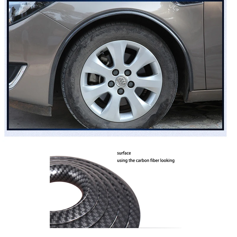 Автомобильные колесные арки lsrtw2017 из углеродного волокна отделка для hyundai accent verna