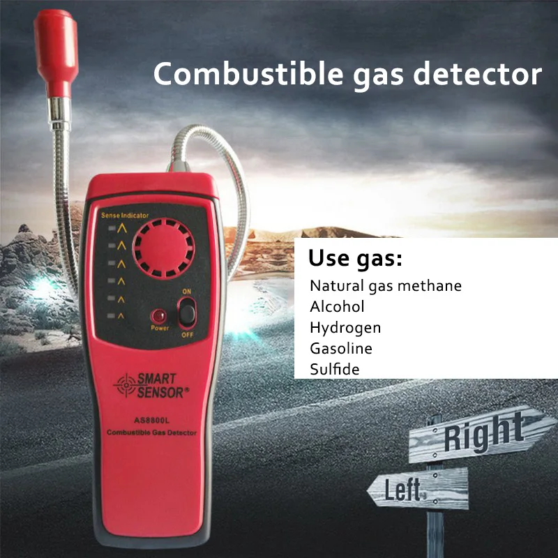 

Natural Combustible Gas Analyzer Carbon Monoxide Methane Alcohol Gas Detector Automotive Flammable Gas Leak Detector Tester
