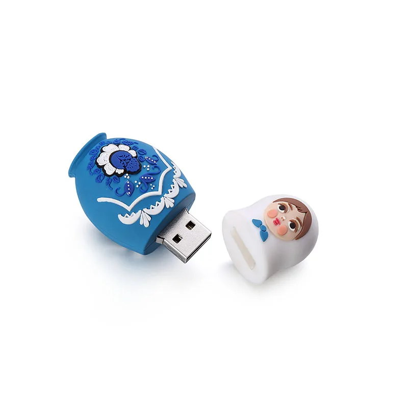  Moveski UV-P03 USB 3.0 Flash Drive Blue Russian Style U Disk For PC Notebook MAC-32GB