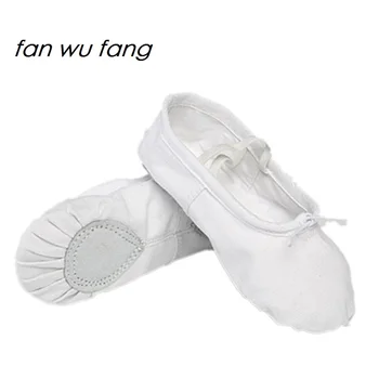 

fan wu fang White Cloth Head Dance Shoes Ballet Shoes Soft Outsole Practice Shoes Yoga Shoes Slippers According The CM To Buy