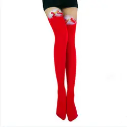 Новые модные для женщин Рождество Хэллоуин Хлопок Чулки с принтом косплэй пикантные женские скелет костюм пятнистости крови ботфорты