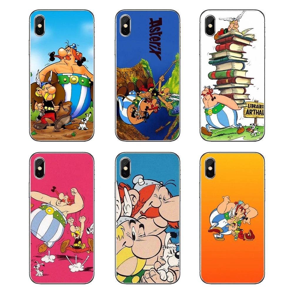 

Silicone Phone Shell Cover For Xiaomi Mi A1 A2 5X 6X 8 lite SE Pro Max Mix 2 2S 3 Mi5 Mi5S Asterix popular Franco Belgian comics