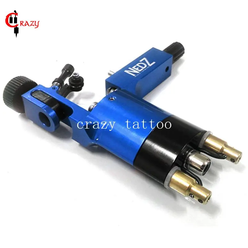 

Newest NEDZ Rotary Tattoo Machine NEDZ Style Blue Color Tattoo Machine For Shader Liner Tattoo Motor Gun Free Shipping