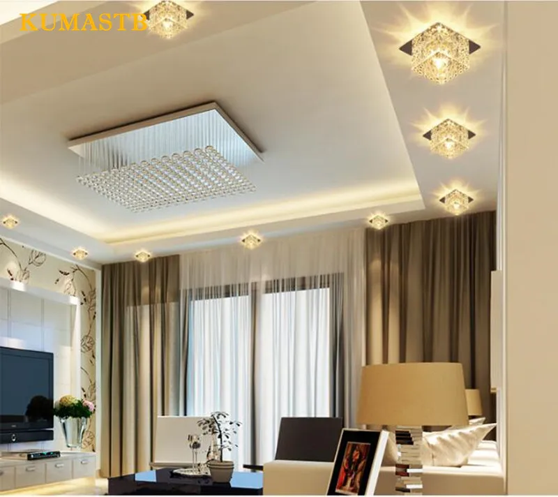 Square Crystal Ceiling Lamp 14
