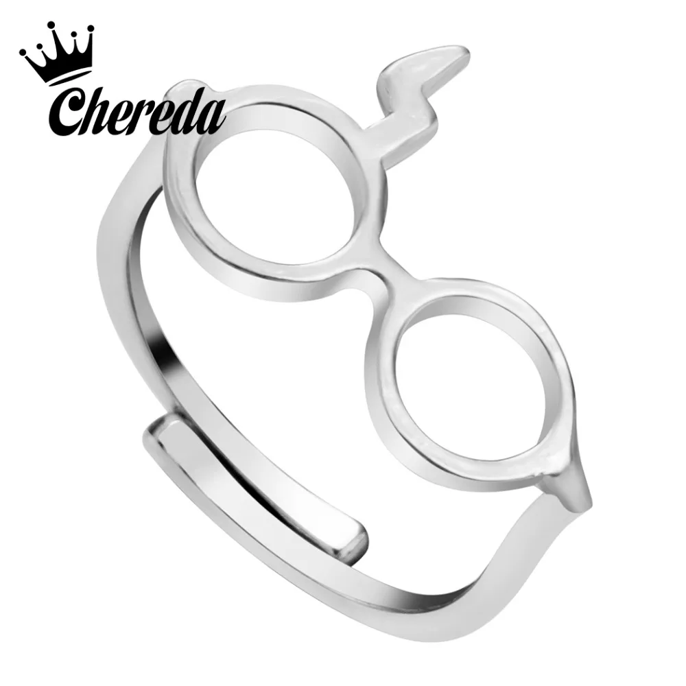 Chereda 2019 новое классическое кольцо для очков Deathly регулируемые Открытые Кольца
