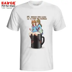 Kanade x Hibiki Sit On Your Cup футболка кровь плюс Аниме Манга панк стиль активная футболка аниме Новинка крутая футболка унисекс