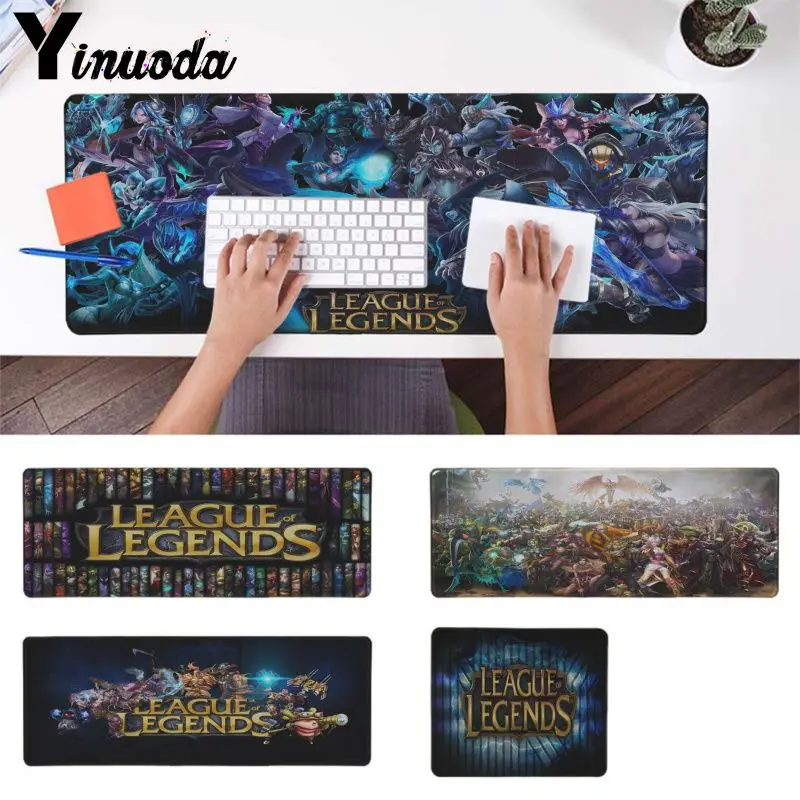 

Yinuoda Custom Skin League of legends Keyboards Mat Rubber Gaming mousepad Desk Mat Speed/Control Version Large Gaming Mouse Pad