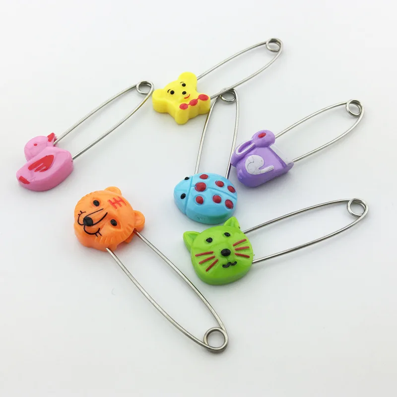

Fruit Animal Smiling Face Stainless Steel Safety Pins for DIY Sewing Tools Finding Accessory Apparel Accessories