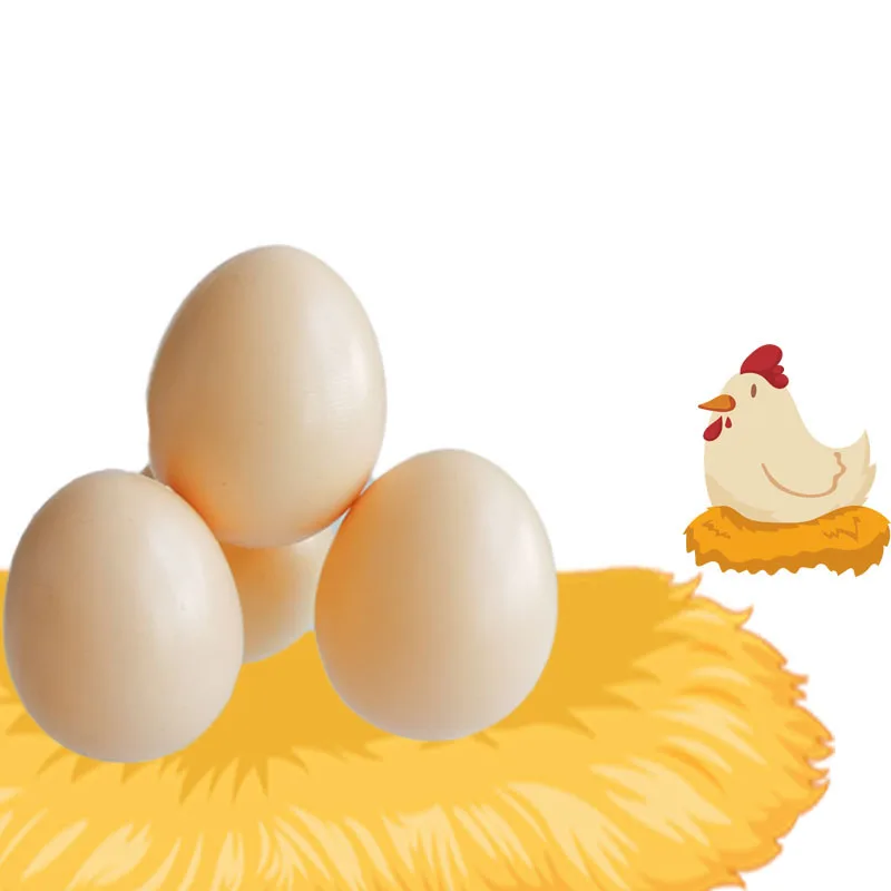 Искусственные яйца для птицы 10 шт. пластмассовые вылупления утиные гусиные